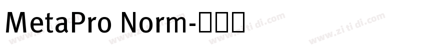 MetaPro Norm字体转换